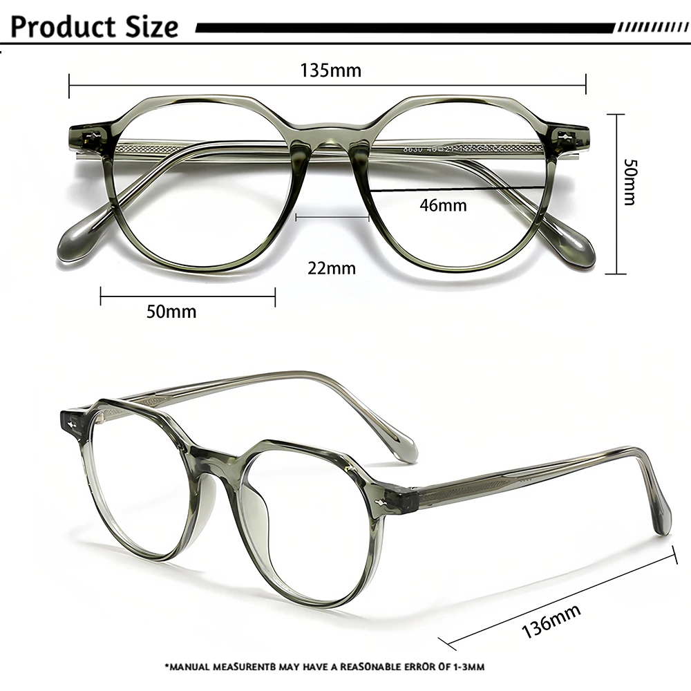 CATERSIDE Minimalist Women's Optical Glasses Reading Home Customized Prescription Eyeglass Men's Daily Decorative Eyewear - Image 5