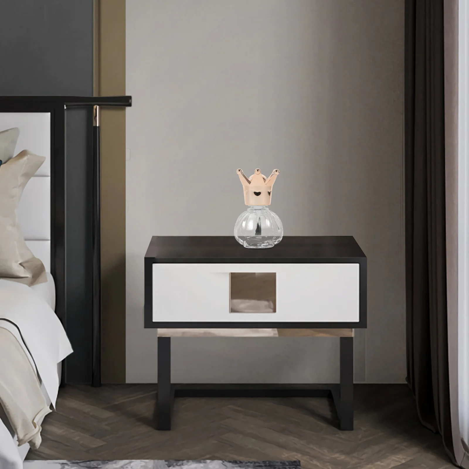 Bouteille vide de vernis à ongles, récipient en verre rechargeable de 10Ml avec brosse pour l'artisanat des ongles, distributeur réutilisable étanche, 4 pièces