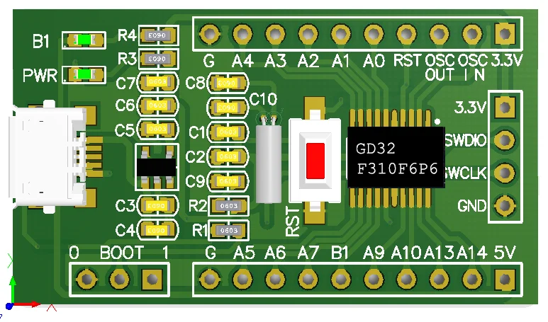 Gd32f310f6p6 Minimum System Core Board Development Board Replaces STM32 Learning F030 Evaluation Board F4p6