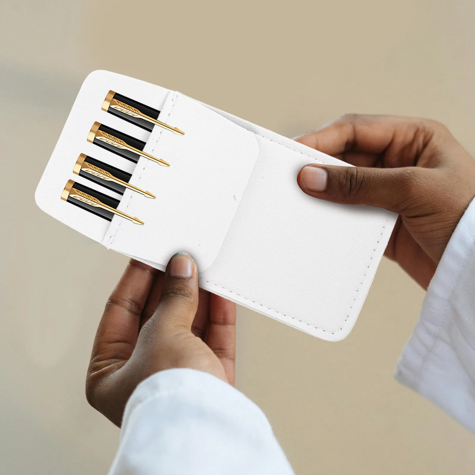 

Pen Pouch Holder Pocket Protector For Shirts Lab Coats Pu Storage For Pens Pencils Tools Pencil Holder Pouch