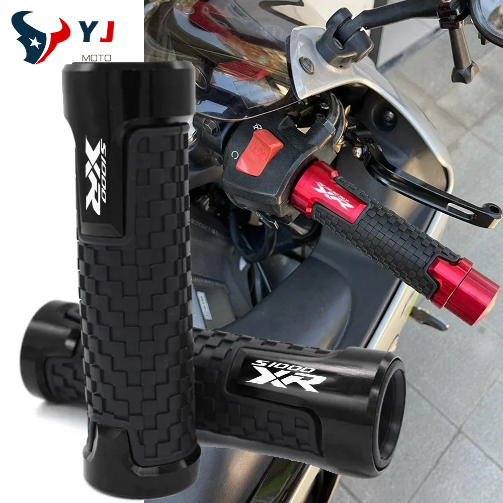 

Universal 7/8''22mm Anti-slip Aluminum Rubber Handlebar Grips For BMW S1000XR S1000 S 1000 XR 2025-2023 Motorcycle Accessories