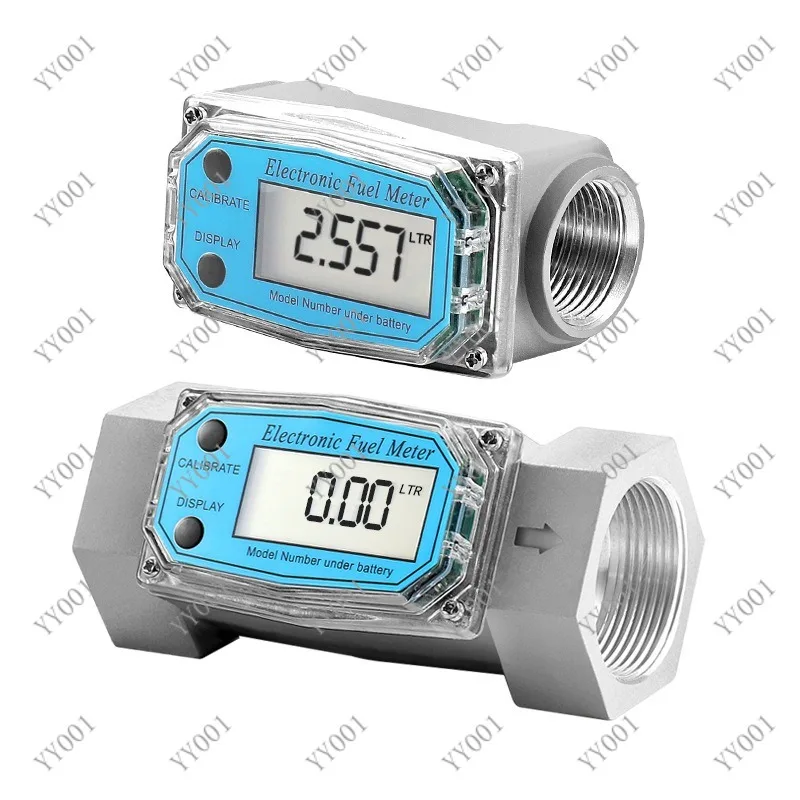 High Accuracy Stainless Steel Flow Meter Digital Turbine Measuring Tool for Liquid Water
