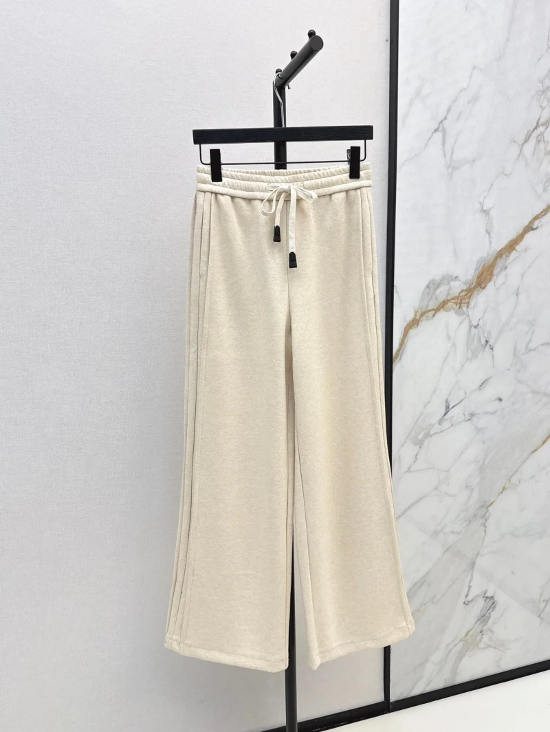 2024 Autumn/Winter New Women's Pants Fashionable, Exquisite, Sporty, Vibrant, Drawstring Versatile, Straight Leg Casual Pants