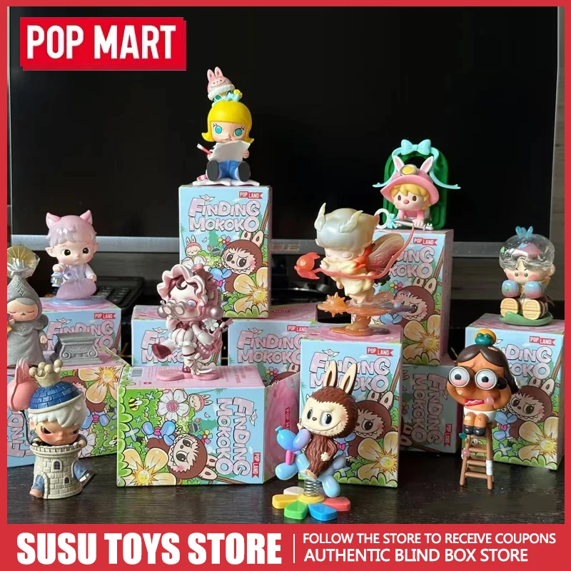 POPMART Mokoko Series Blind Box Figurines Trendy Toys City Playground