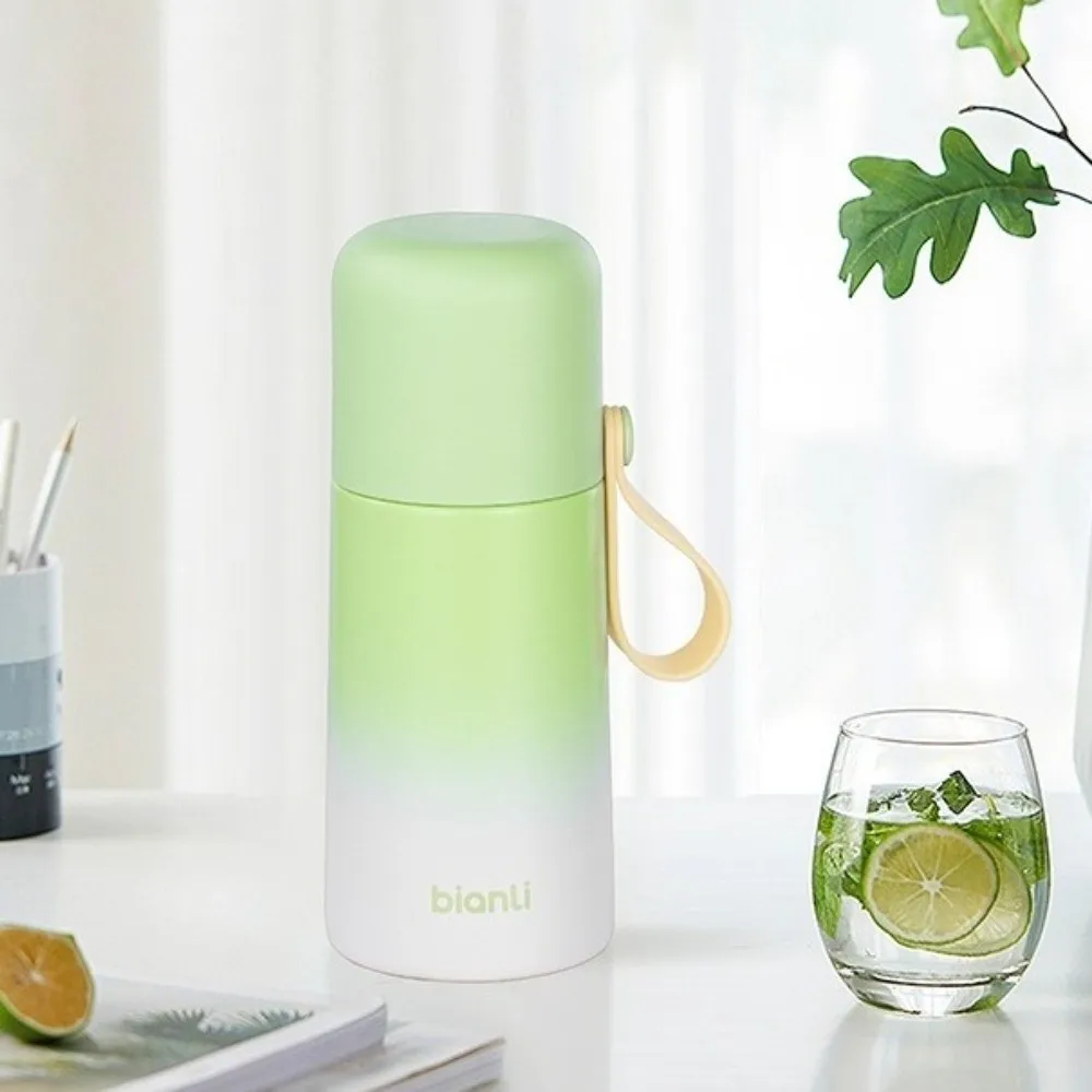 

Creative Gradient Design Thermos Cup Leak-Proof High Appearance Insulated Cup Stainless Steel Double Lid Cup Student