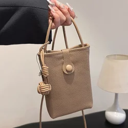 Borsa da donna in pelle di mucca per uso quotidiano per borsa per telefono borsa da donna Sac borsa a tracolla a tracolla in vera pelle morbida e solida di lusso