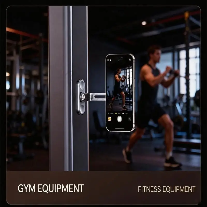 96BA Tragbares Set aus Aluminium-Handyhalter für Trainingsgeräte und Sportaufgaben – Detail 3