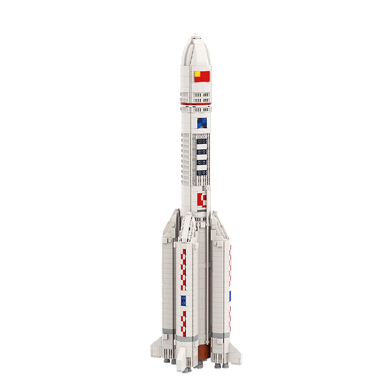 MOC Rrocket Launch 1:110 Long March 5 Rocket Building Blocks Space Artificial Satellite Universe Sspaceflight Bricks Toys