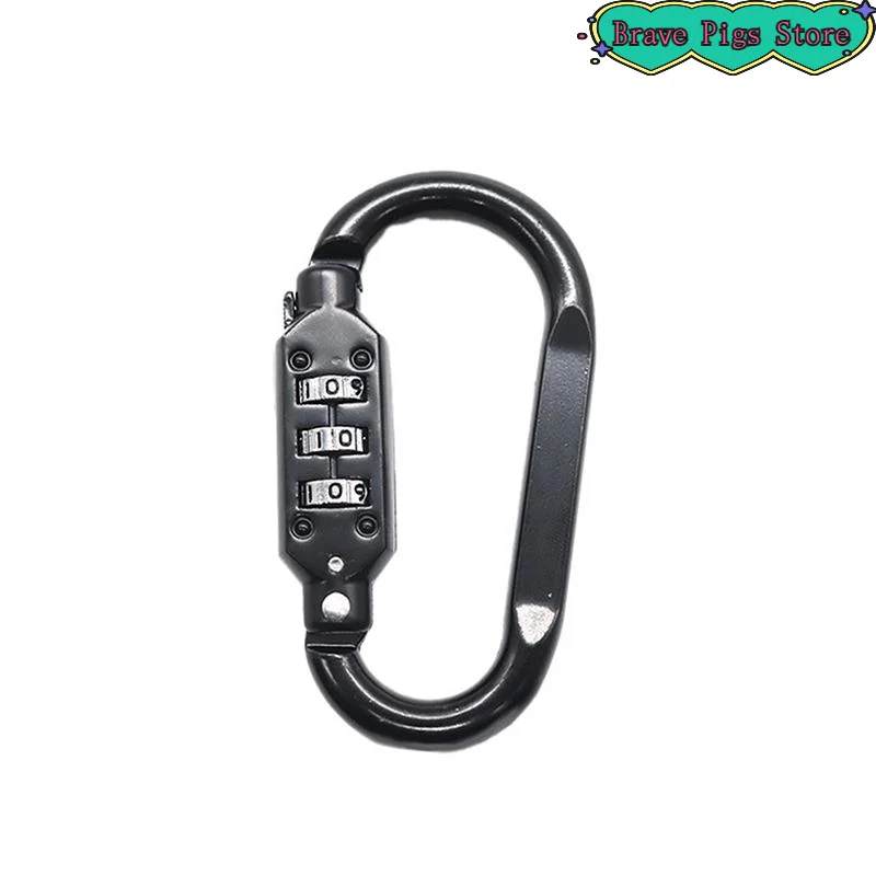 [HM]Aluminum Alloy Combination Lock Padlock Buckle Basket Helmet Lock Gourd Buckle Waterproof Anti-theft Hook[HM]