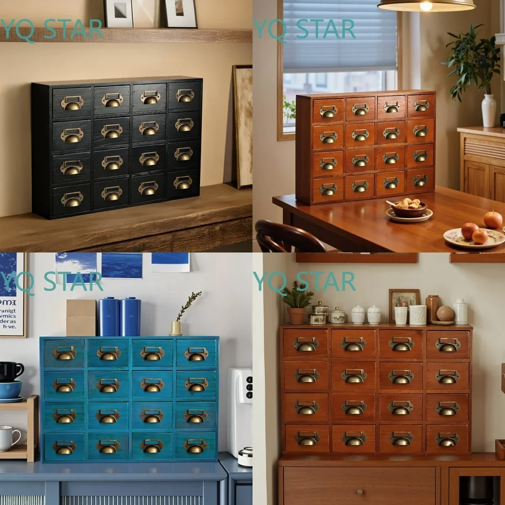 Wooden Drawer Storage Box for Home Office Desk Living Room Bedroom Organizer Container Multifunctional Table Accessory Wooden