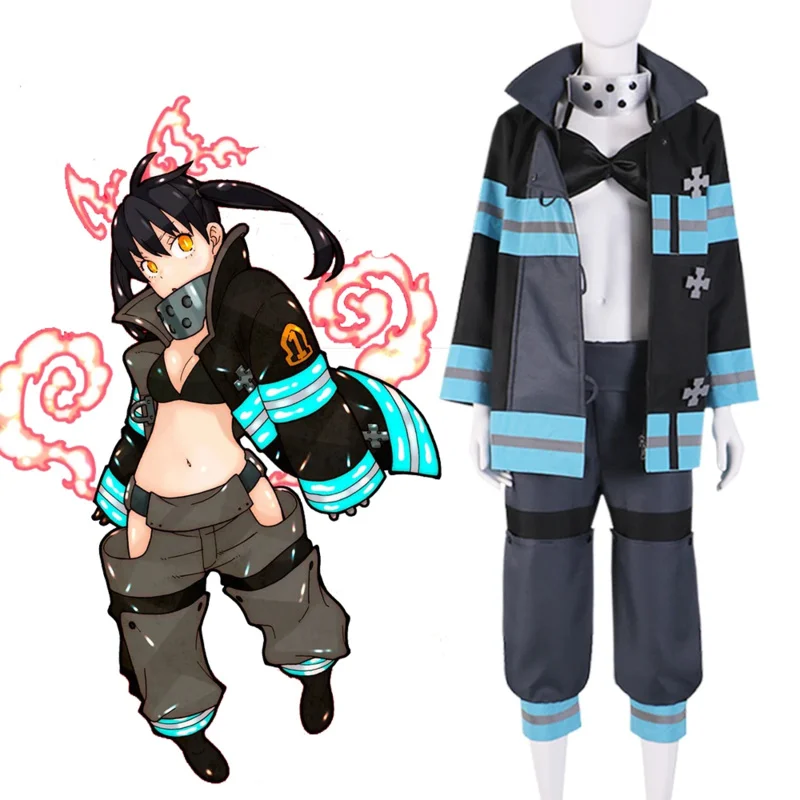 2025 ♥   Nuevo disfraz de Cosplay de la fuerza, uniforme especial de bomberos, traje Tamaki Kotatsu, peluca, tocado ☆ ★