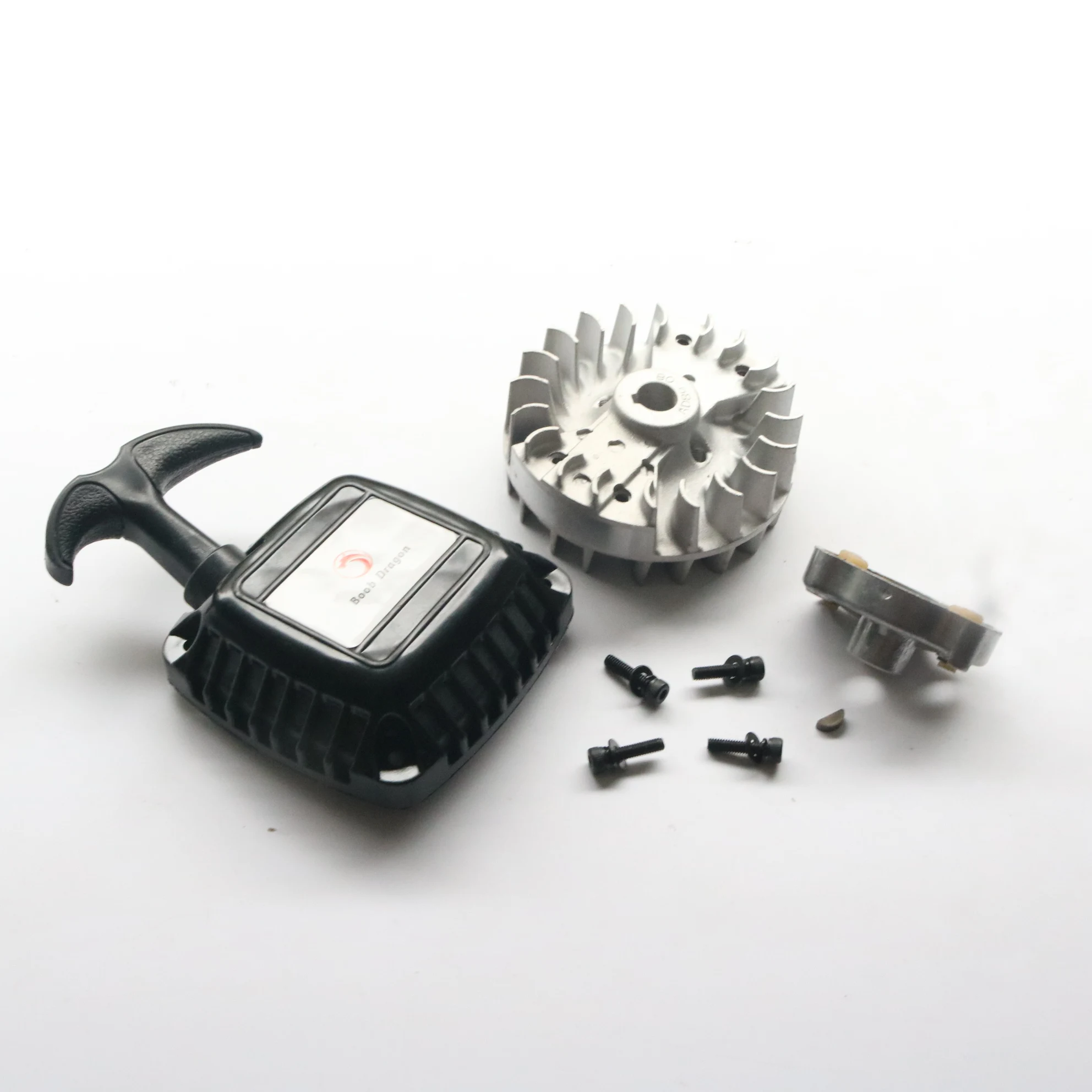 FVITEU Easy start Pull starter and Flywheel kits fit 23-32cc Zenoah CY Rofun Engine for 1/5 HPI Rovan Baja 5B SS 5T 5SC KM