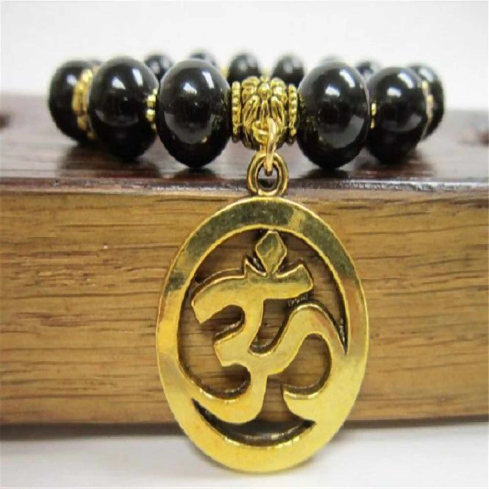 6mm Obsidian Chakra Healing Bracelet Lucky Wrist Wristband Natural Wrap Eco-Friendly Trendy Prayer