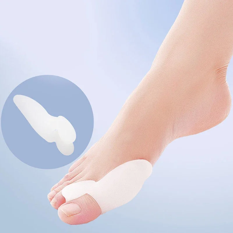 Silicone Gel Bunion Big Toe Separator Spreader Eases Foot Pain Foot Hallux Valgus Correction Guard Cushion Concealer Thumb 1Pair