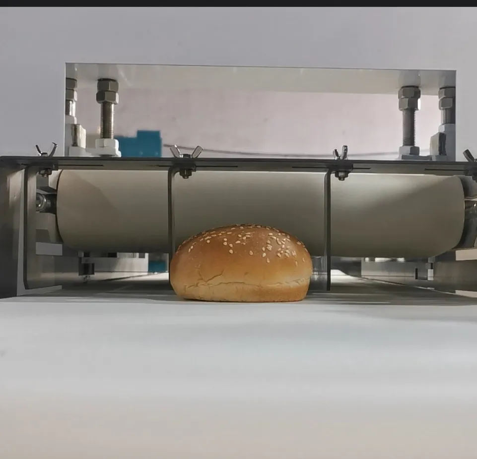 Industrial Burger Hot Dog Slicer Full 90% Half Cut Burger Layer Cake Dual Channel Slicer Restaurant