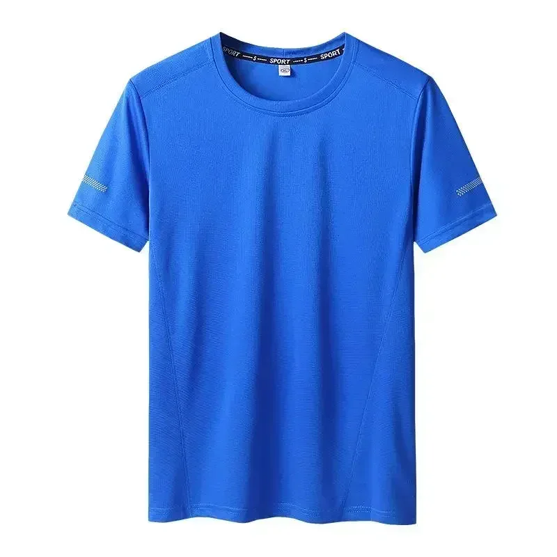 2pcs T-shirt for Men Plus Size 6XL/7XL Sport Quick Dry T-shirt Round Neck Big Size Short Sleeve Oversize Fitness Running T Shirt