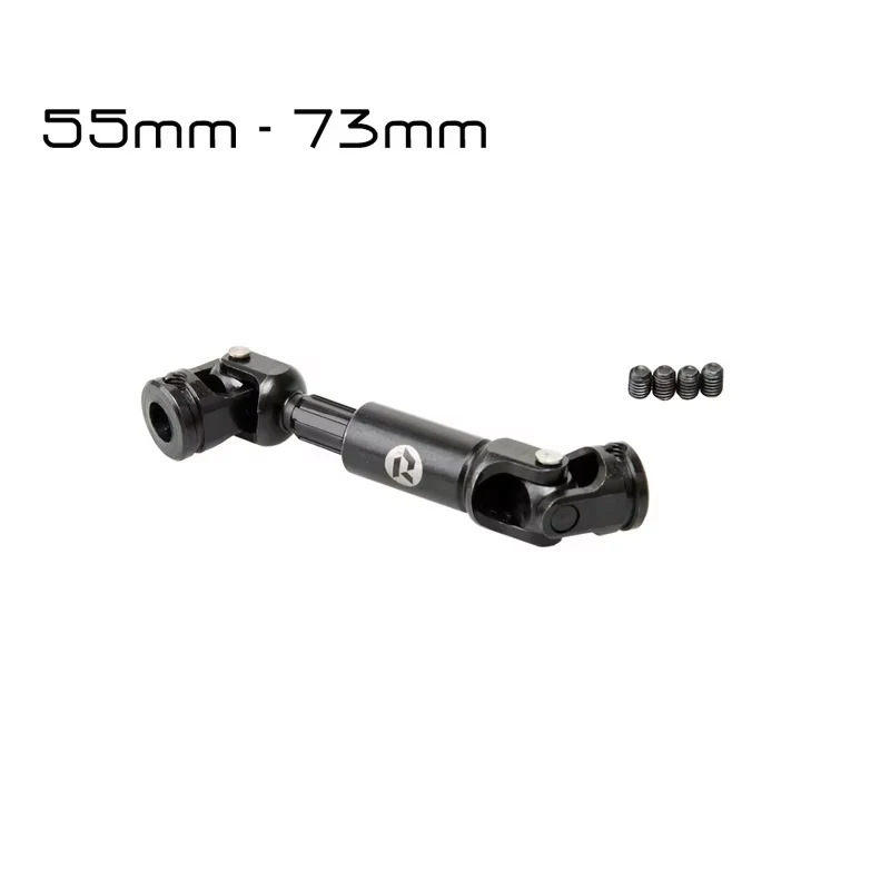 RhinoRC عمود محرك صغير من الفولاذ المقاوم للصدأ للخدمة الشاقة 55 إلى 73 مم 105 إلى 145 مم لسيارة 1/10 RC الزاحفة المحورية SCX10 TRX4 Redcat Gen8