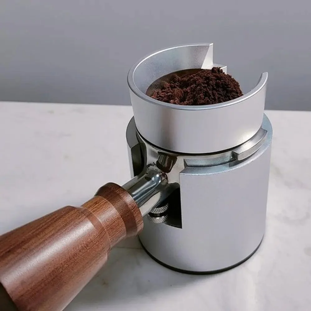 Coffee Grinder Dosing Ring Espresso Powder Funnel Aluminum Accessory Silver Black Home Barista Tool Kitchen Equipment