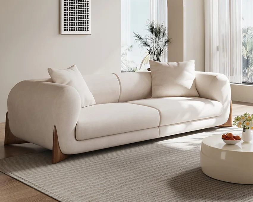 *Luxury Modern Velvet Upholstery Sofa Solid Wood Legs Sponge Filling for Living Room Hotel Apartment Home Decoration Use