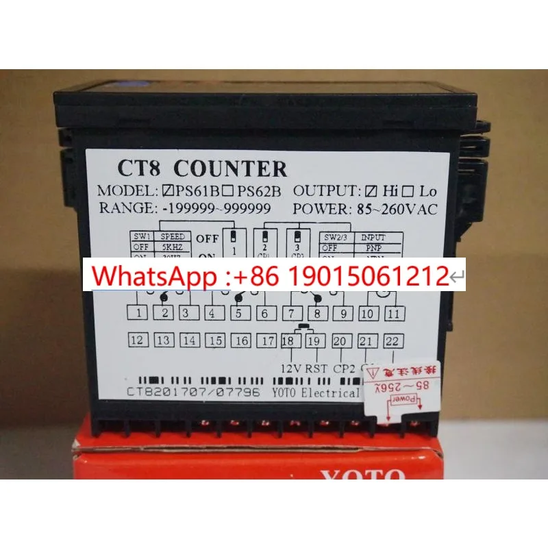 Kitasaki Electric YOTO digital display intelligent addition and subtraction counter multi-function meter length meter CT8-PS61B