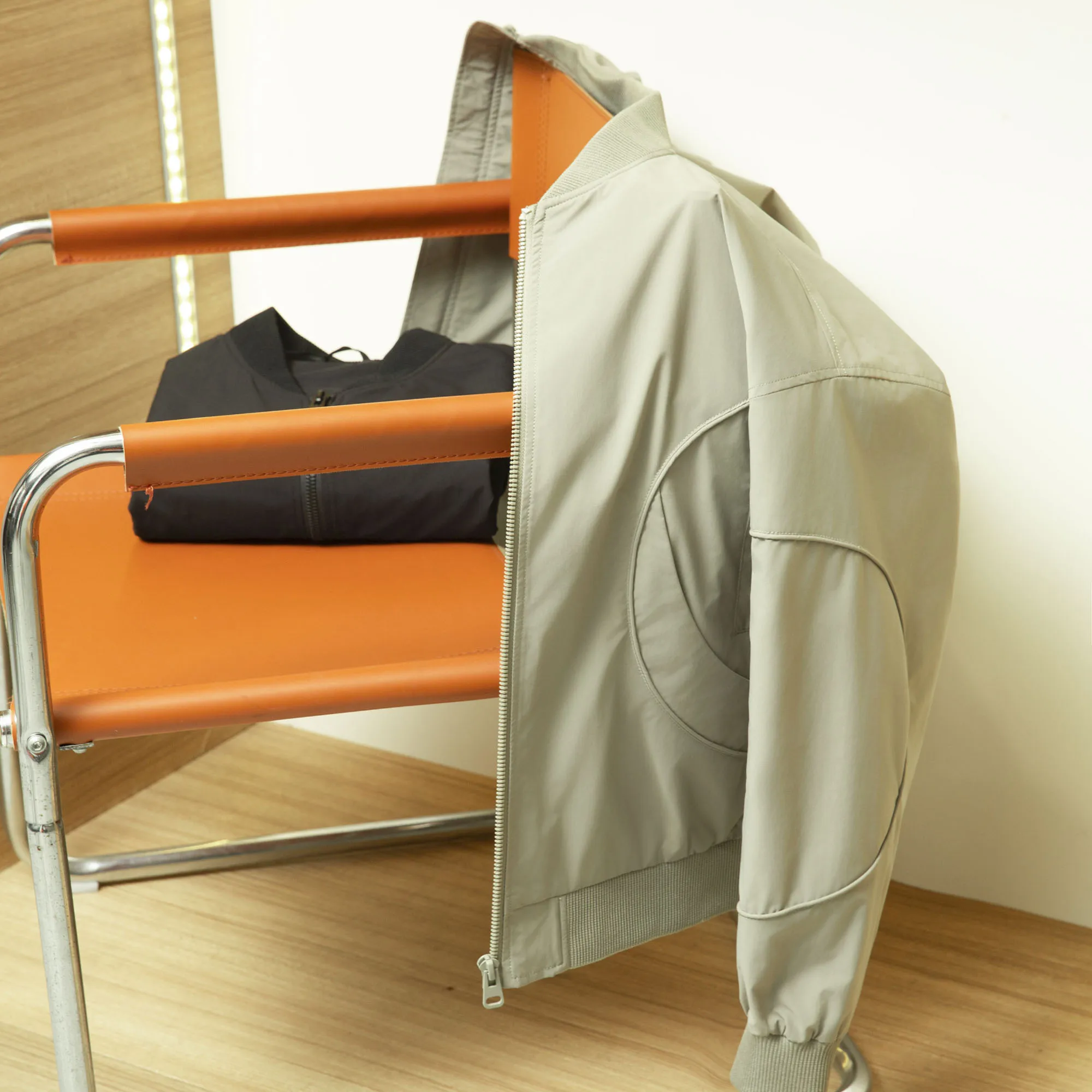 Men's Winter Thiened Cotton Jaet Baseball Collar Flight Cotton Coat Warmth Waterproof Windproof Polyester  Long Sve