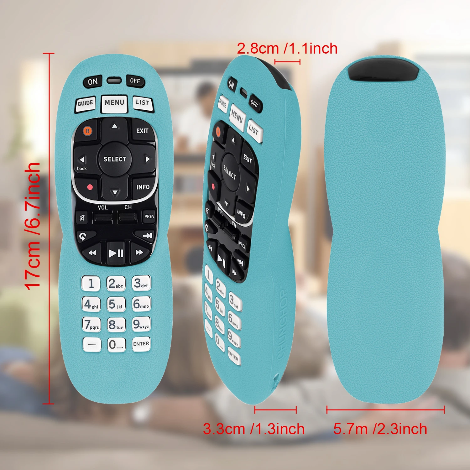 1 Pair Remote Case Fit for Directv Direc TV Remote Control D11 D12 H21 H24 H25 HR20 THR22 RC70 RC70H RC71 RC73B Silicone Cover