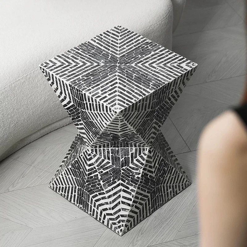 Home Decoration Living Room Side Table,Creative Shell Tea Table,Modern Storage Desk,Luxury Art Coffee Table,Nordic Furniture