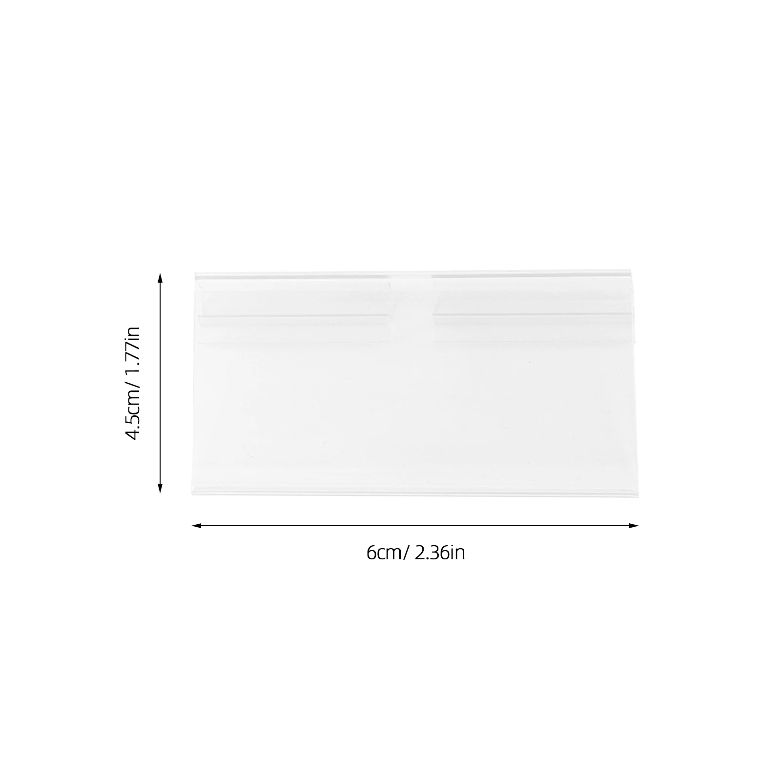 

100Pcs Price Tags Premium Clear Plastic Transparent Tag for Supermarket Mall Shop Retail Store Display Organization