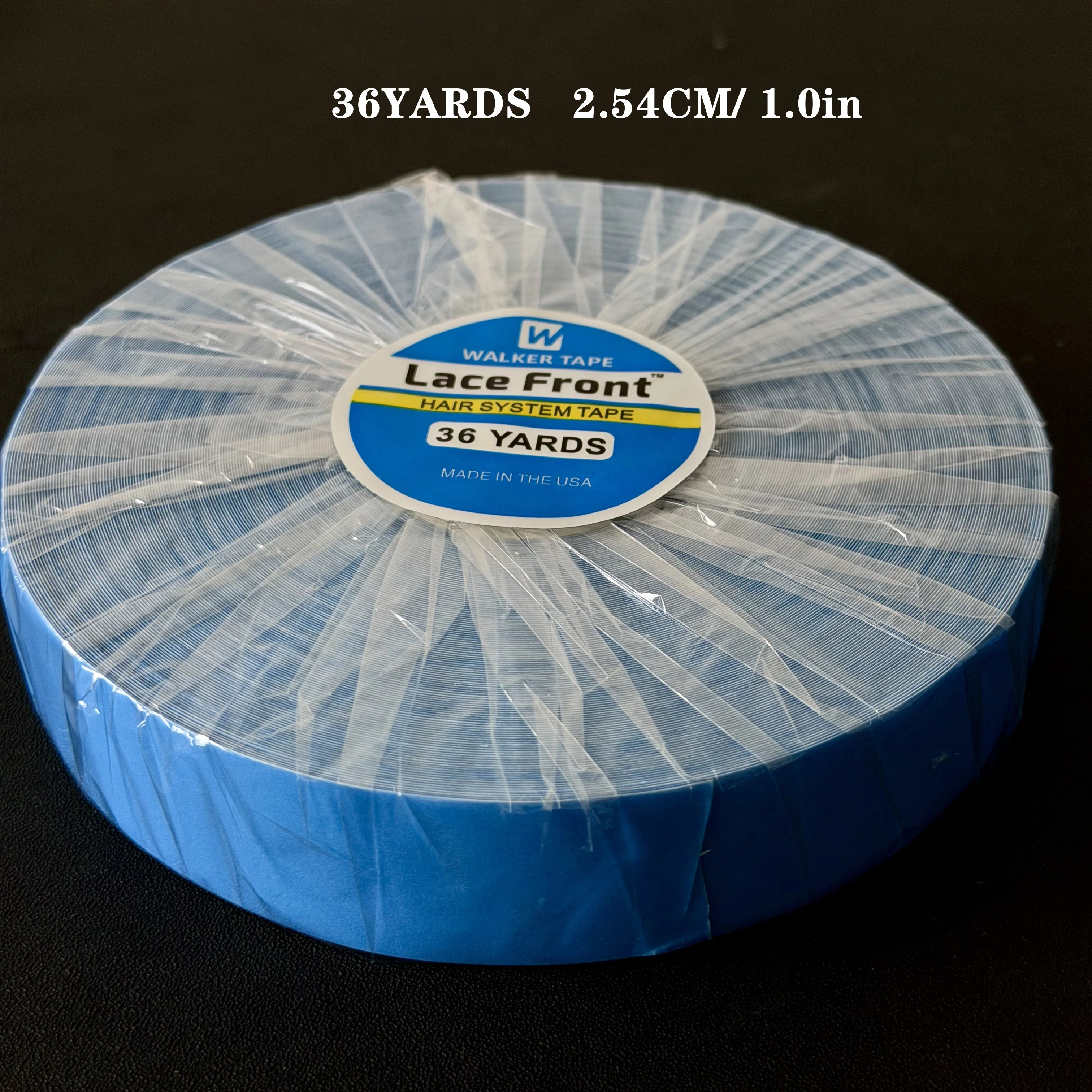 36 Yards Lace Front Walker Tape 5 Sizes 0.8cm/1.0cm/1.27cm/2cm/2.54cm Waterproof Double-sided Tape for Lace Wig Toupee
