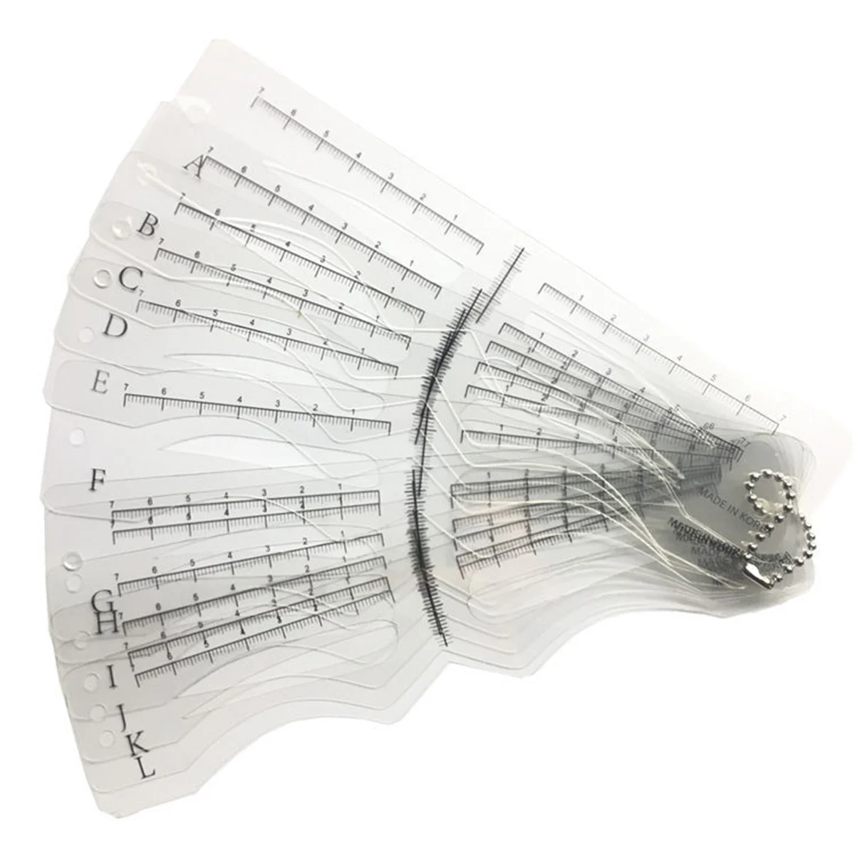 Plantillas para dar forma a las cejas, plantillas de aseo reutilizables transparentes para cejas naturales, Kit de herramientas de maquillaje DIY, plantillas para cejas, 12 Uds.