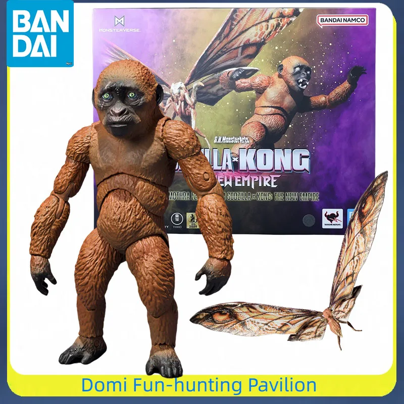 

Bandai Original SHM Godzilla X Kong : The New Empire Anime Figure SUKO MOTHRA Joint Movable Model Finished Collectible Toys Gift