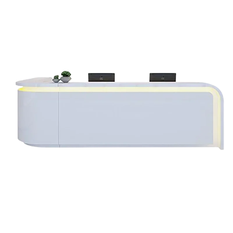 ホームカウンター美容サロン受付デスクスタイリッシュな北欧レトロオフィス受付デスクホワイトレセプティバライネゴシオ家具