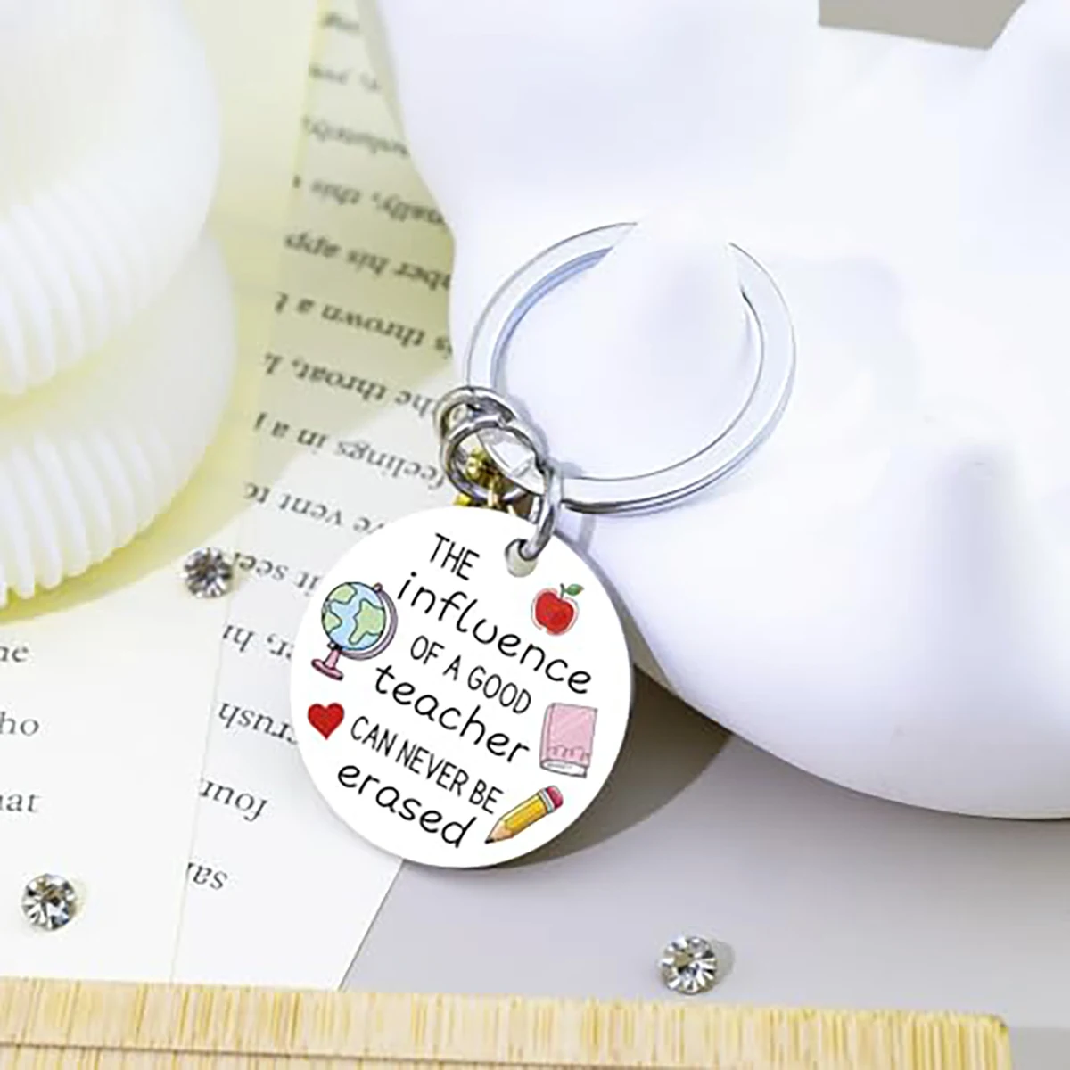 سلسلة مفاتيح تقدير المعلم، هدية ملهمة للمعلمين، عيد الميلاد للتخرج التقاعدي