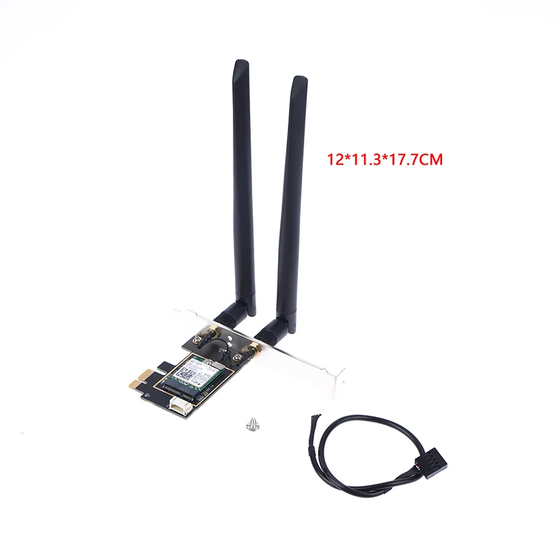 WiFi 5 PCI-E Wireless Adapter AC1200 Network Card Dual Band 2.4G/5GHz 802.11AC For Bluetooth 4.0 Desktop ForWindows 7/8/10/11