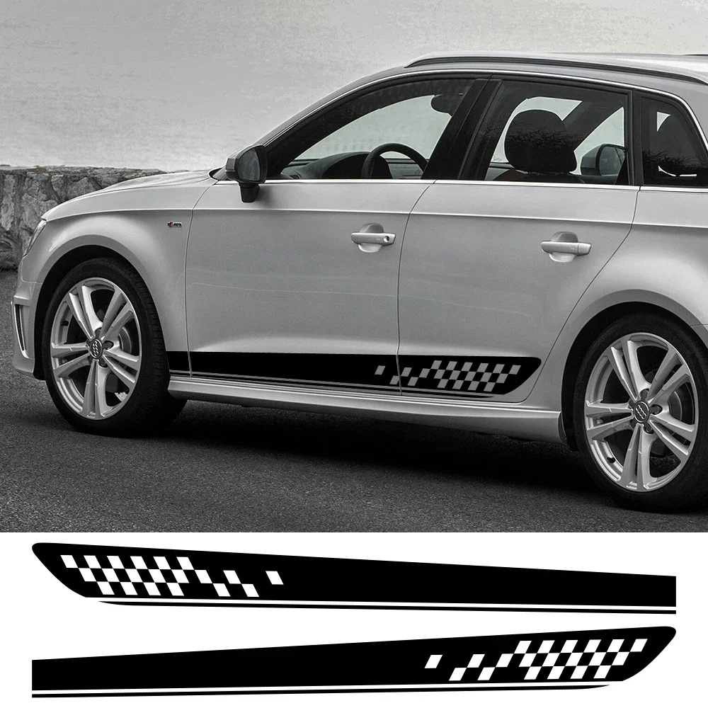 Car Side Door Vinyl Decal Exterior Sticker Auto Accessories For Audi A3 8V 8P 8Y 8L Sedan S3 TFSI Sportback RS3 Limousine TDI