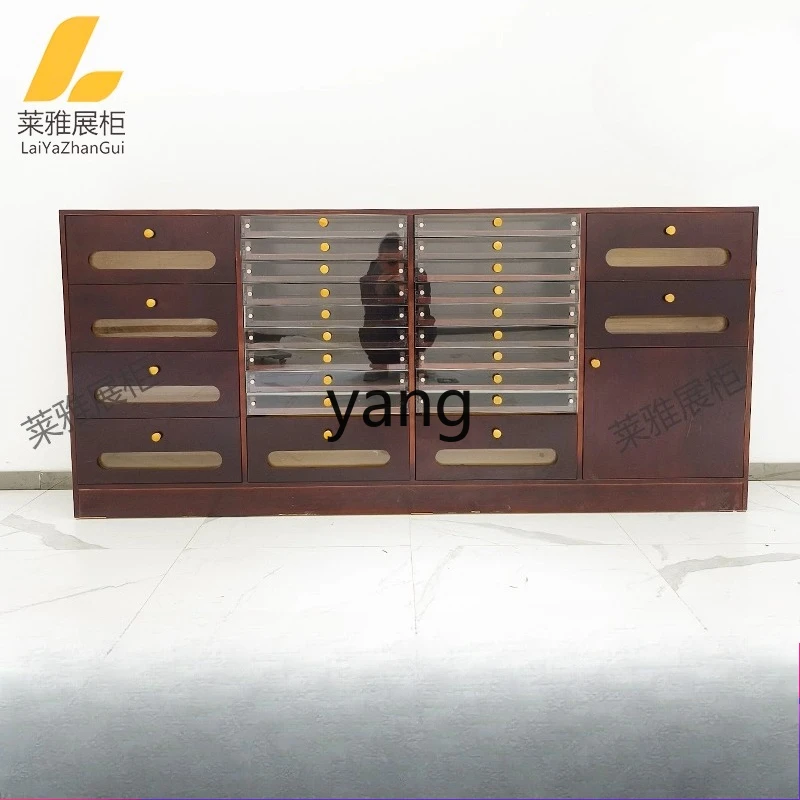 

tgf Solid Wood Nail Cabinet Nail Polish Display Storage Cabinet Gel Storage Cabinet