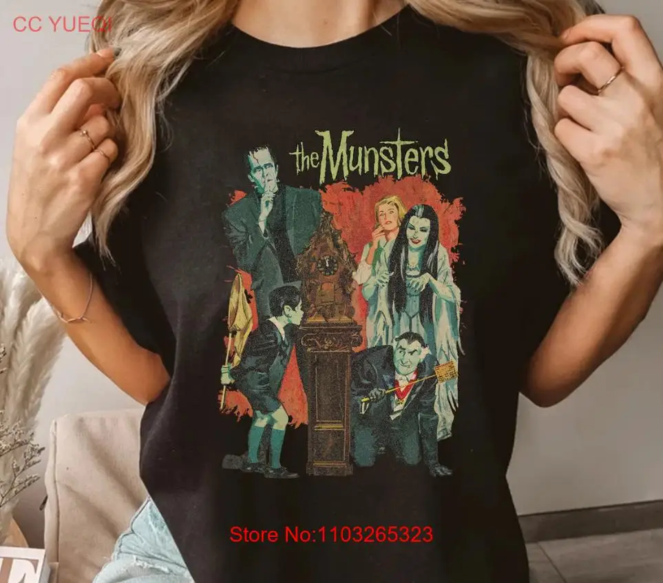 تي شيرتات فيلم الرعب مونستر ، هالوين فرانكنشتاين ، عائلة الوحش
