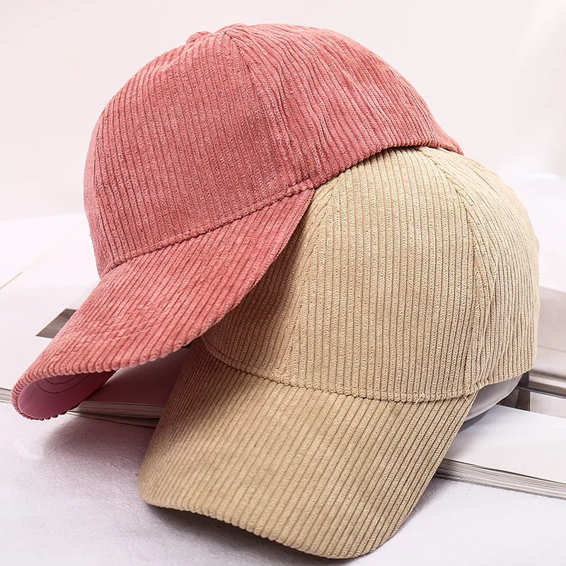 

Outdoor Adjustable Corduroy Baseball Cap Woman Summer hat Sport Snapback Caps Autumn Fashion Hip Hop Fishing Hat