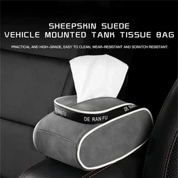 Car Sun Visor Tissue Box Holder Auto Interior Storage Decoration Car Napkin Holder Center Console Armrest Backseat Tissue Case