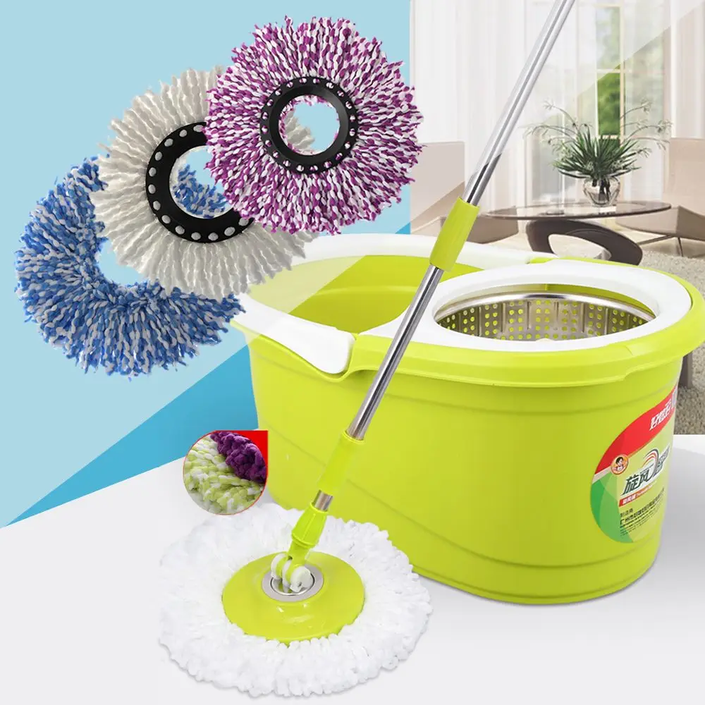 360° Rotating Household Magic Replacement Mop Head Cleaning Pad Microfiber Floor Mop Head