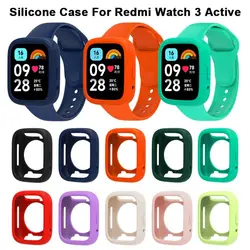 Custodia in Silicone per Redmi Watch 3 Active Protection Shell bracciale cinturino di ricambio per Xiaomi Redmi Watch3 Lite Cover protettiva