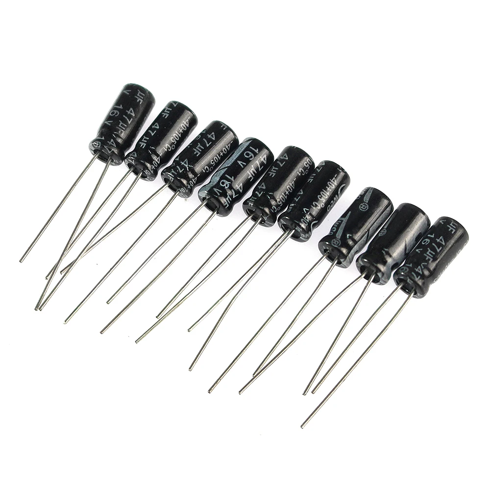 200pcs/box Aluminum Electrolytic Capacitor 0.1uF-220uF 15 Values Capacitors Kit 0.1UF 0.22UF 0.47UF 1UF 4.7UF 10UF 22UF