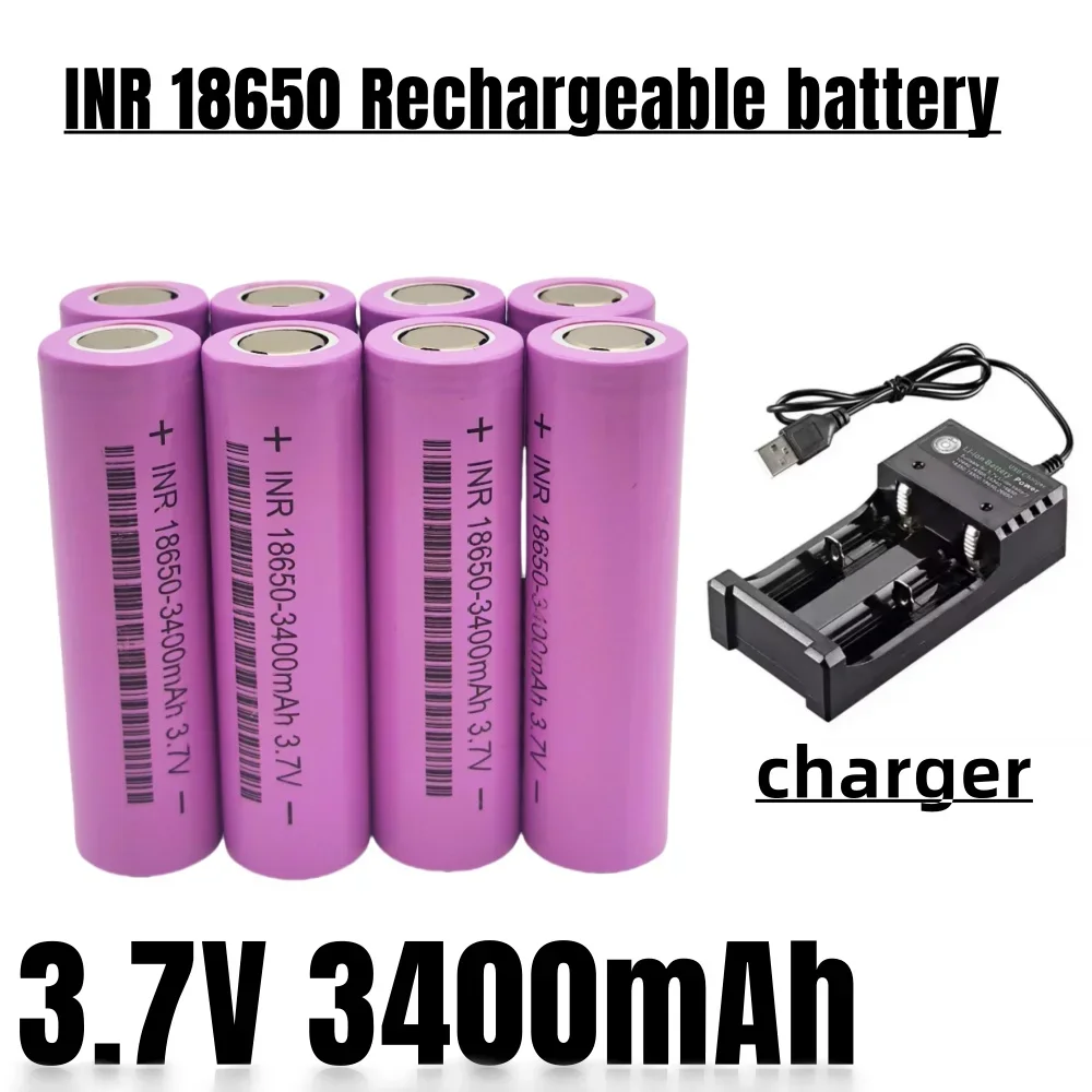 

100% Brand New 3.7V 3400mAh 18650 Rechargeable Battery 18650 Lithium High Current 20A Power Batteries for Screwdriver Tool