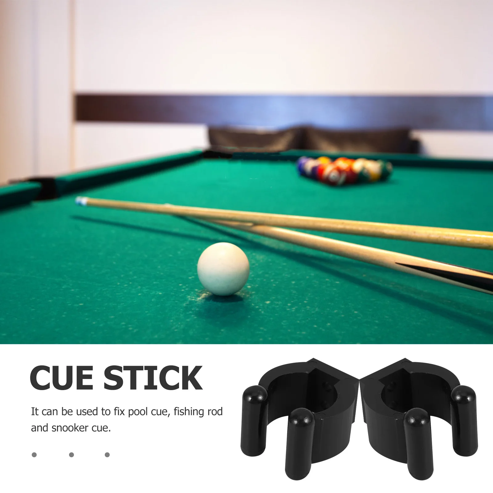 

20pcs Pool Cue Mounted Billiard Cue Holder For Fishing Rod Storage Bracket Sturdy Smooth Finish No Burrs Easy Install