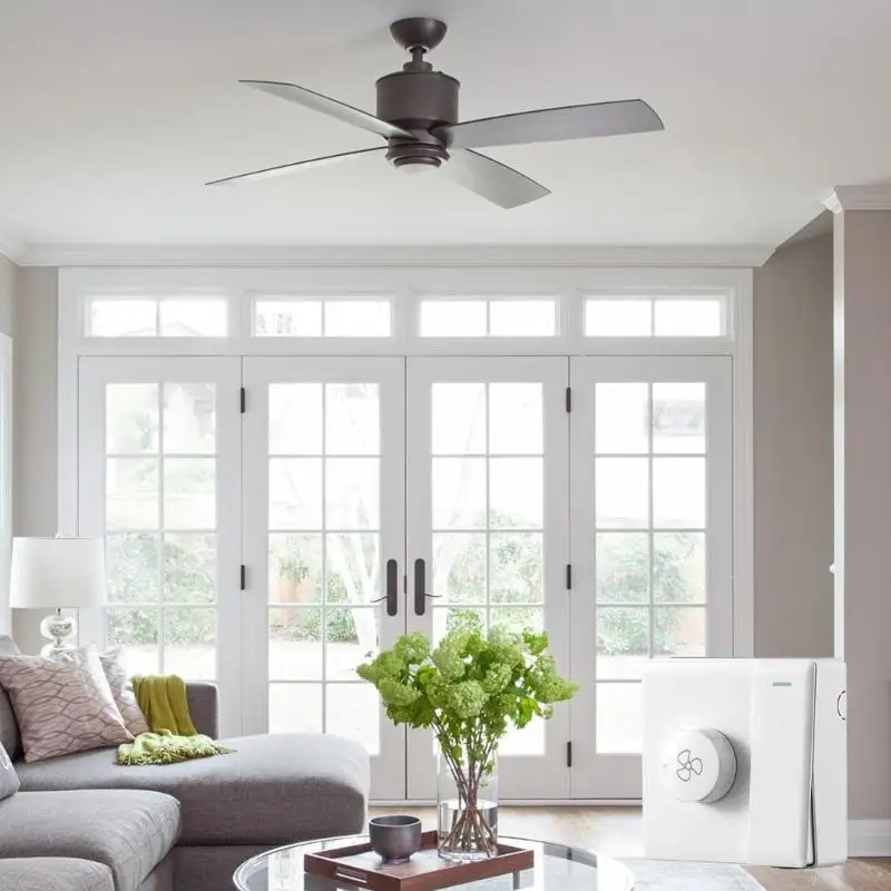 H37B 86 Tipo herramienta ajuste del ventilador con interruptores individuales Controlador velocidad sin pasos Blanco