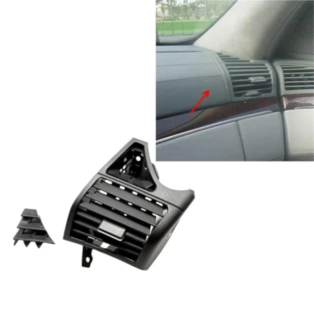 جديد سيارة الجبهة لوحة القيادة الأوسط التيار المتناوب تنفيس الهواء مصبغة غطاء لوحة لمرسيدس بنز S الفئة W220 1998-2005 S300 S500 S350 #5