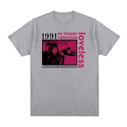 Spring Summer My Bloody Valentine Loveless Original Artwork 1991 T-shirt Slowdive Men T-Shirt New Male Tops Unisex Clothing