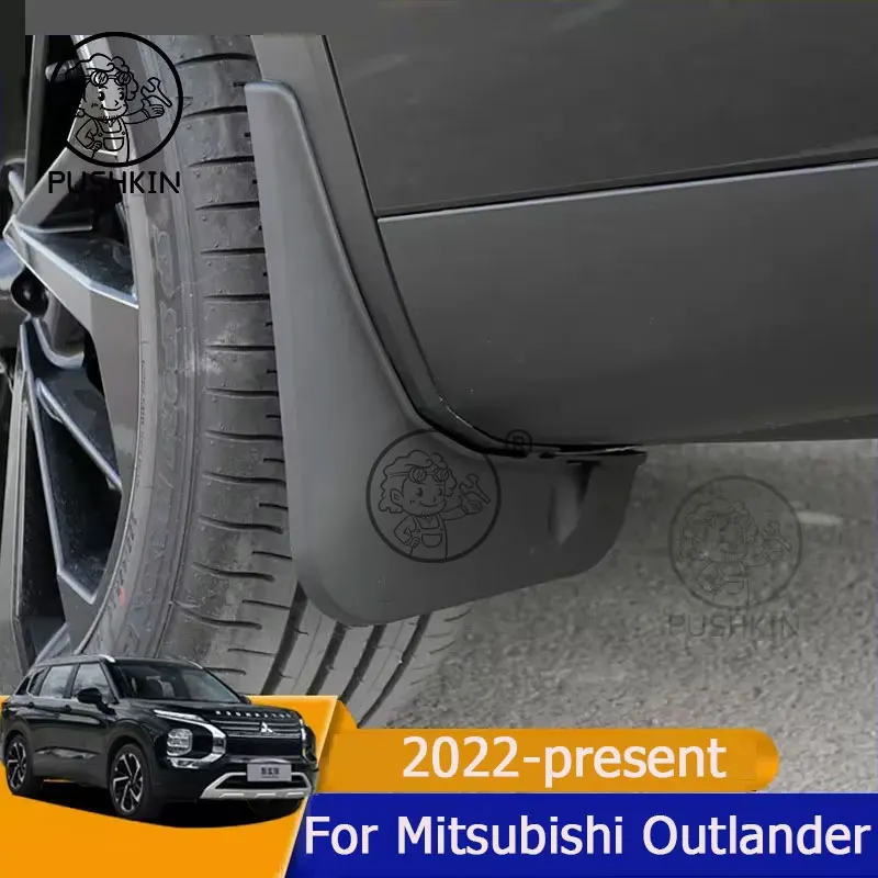 

For Mitsubishi Outlander 2023 2024 2025 Splash Guards Mud Flap Mudguards Fender Exterior Accessories Decorative Tires