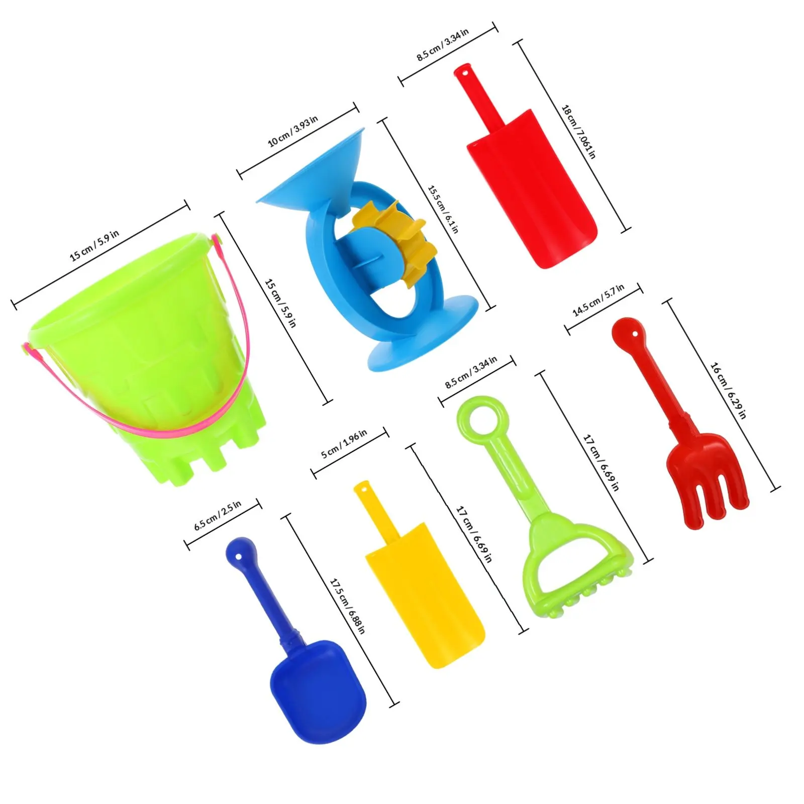 4Pcs Kids Sand Shovel Premium Plastic Safety Beach Fun Hand Coordination Beach Sand Dredging Playthings Summer Outdoor