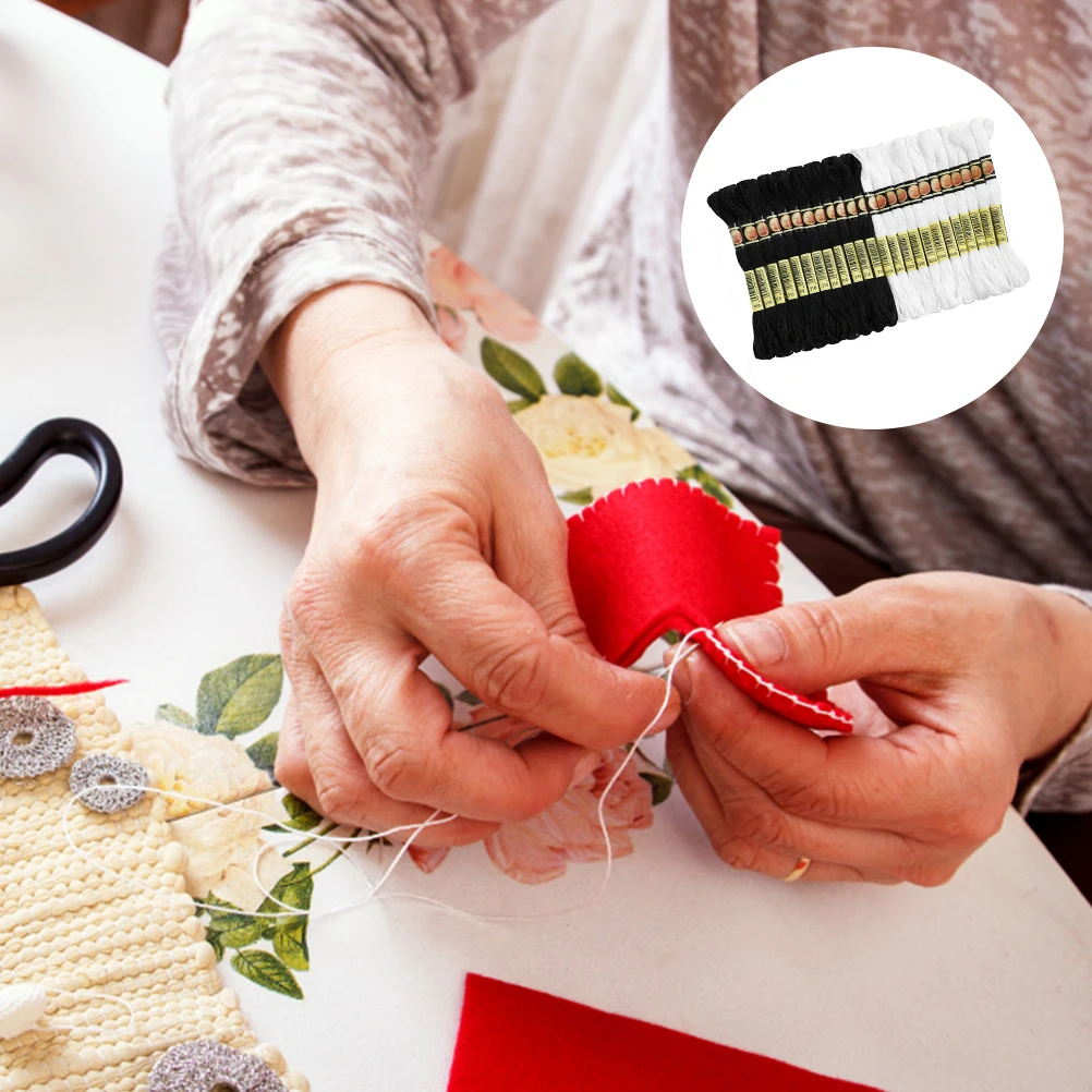 

48 Pcs Embroidery Thread Threads for Sewing Thick Variegated Kit Emboidery Cross